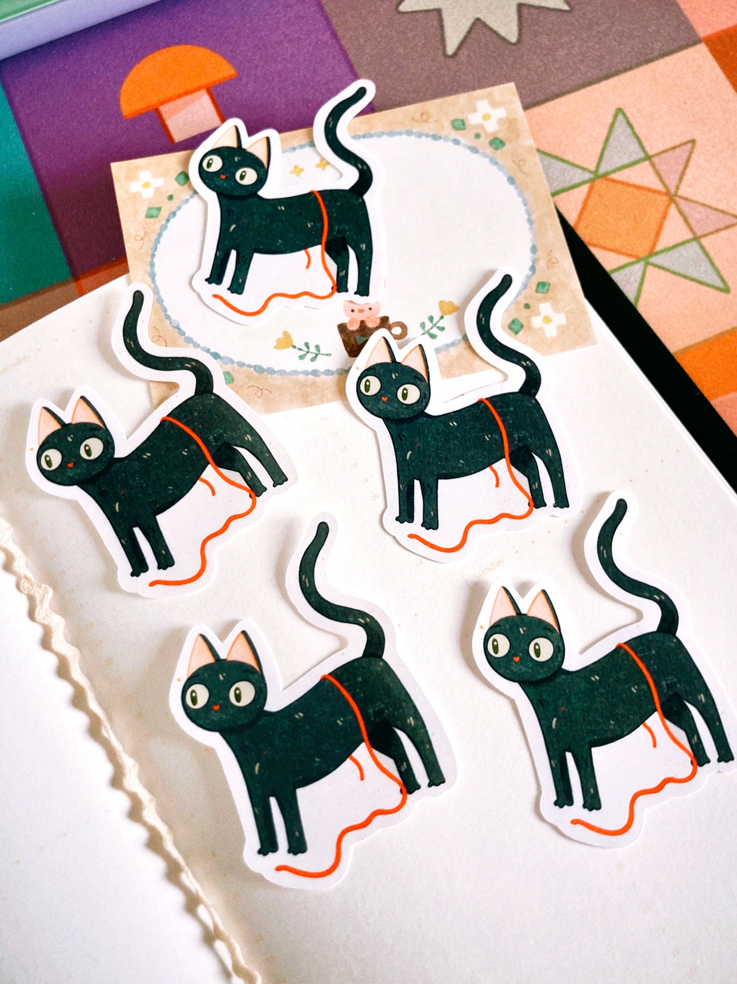 Sticker Polly et son fil