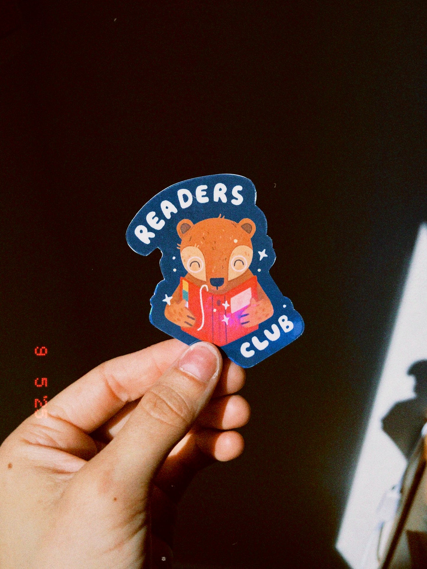 Sticker holographique "Readers club"