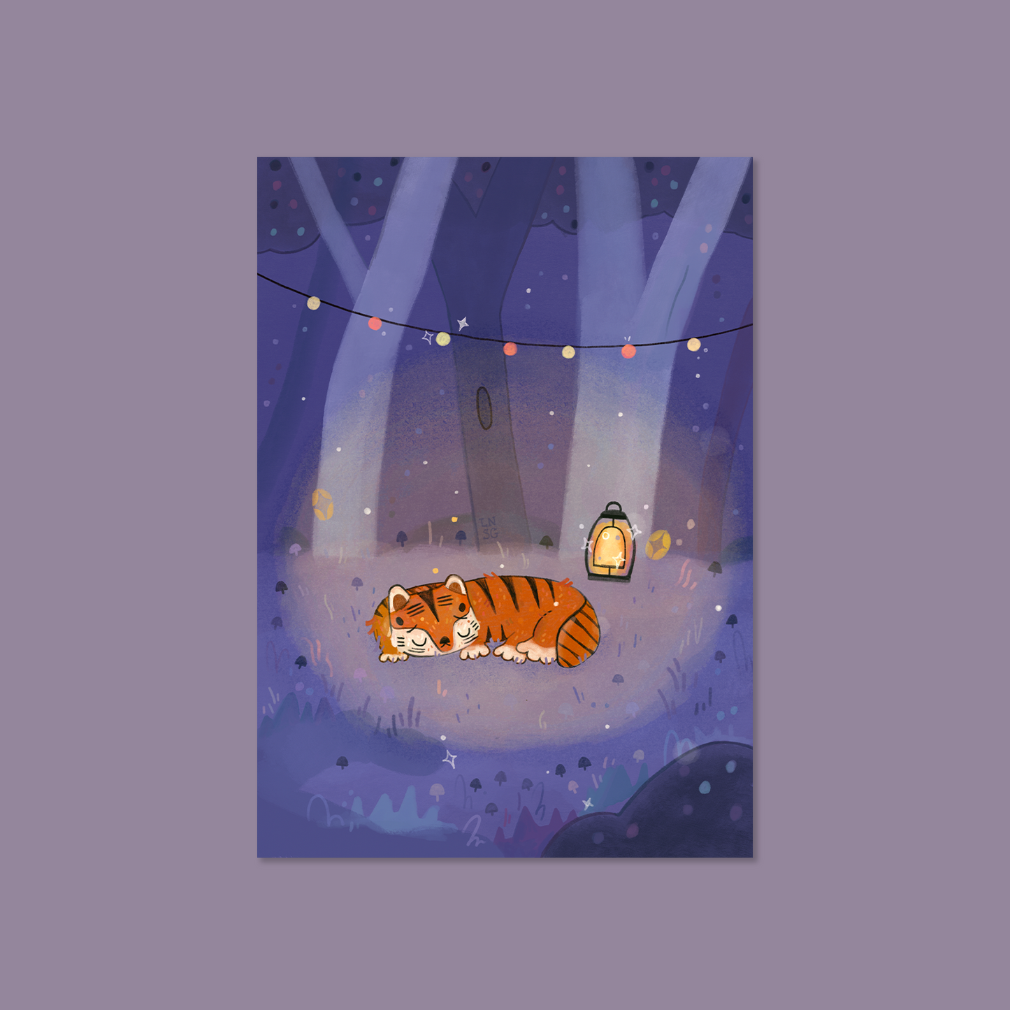 Illustration "À la belle étoile" (A6, A5, A4)