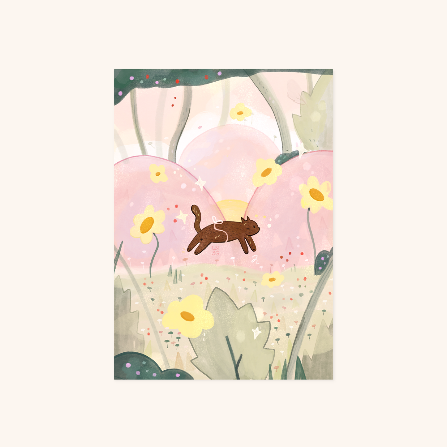Illustration "Blossom" (A6, A5, A4)
