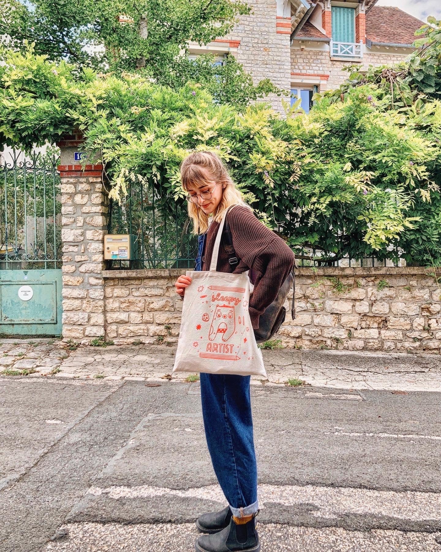 Tote bag "Sleepy Artist"(durée limitée)