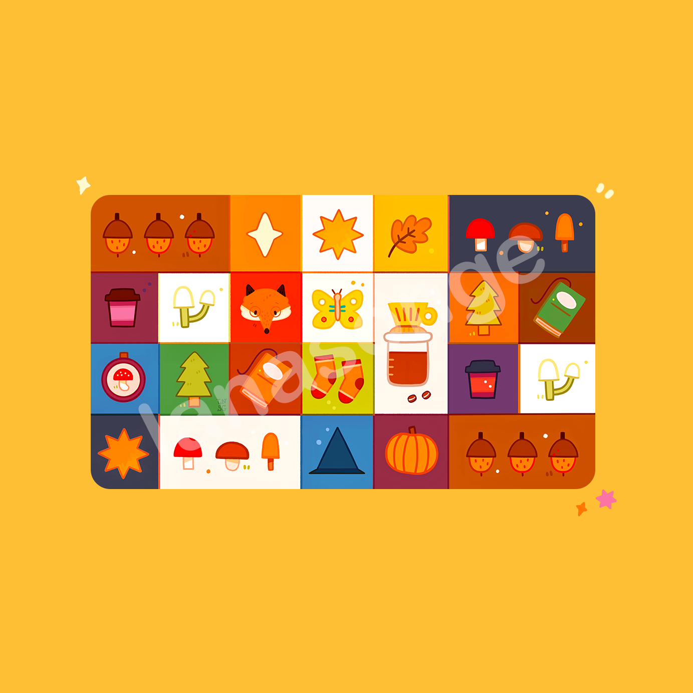 PRÉCOMMANDE : Le nouveau Tapis de bureau Patchwork automnal