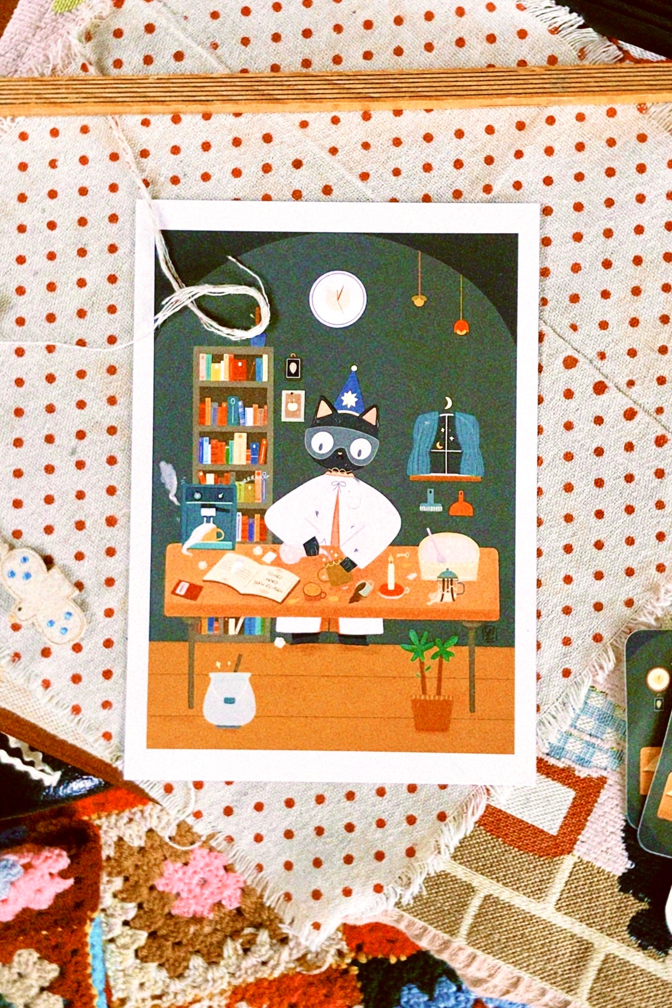 Illustration "Polly à ses heures perdues" (A6, A5, A4)
