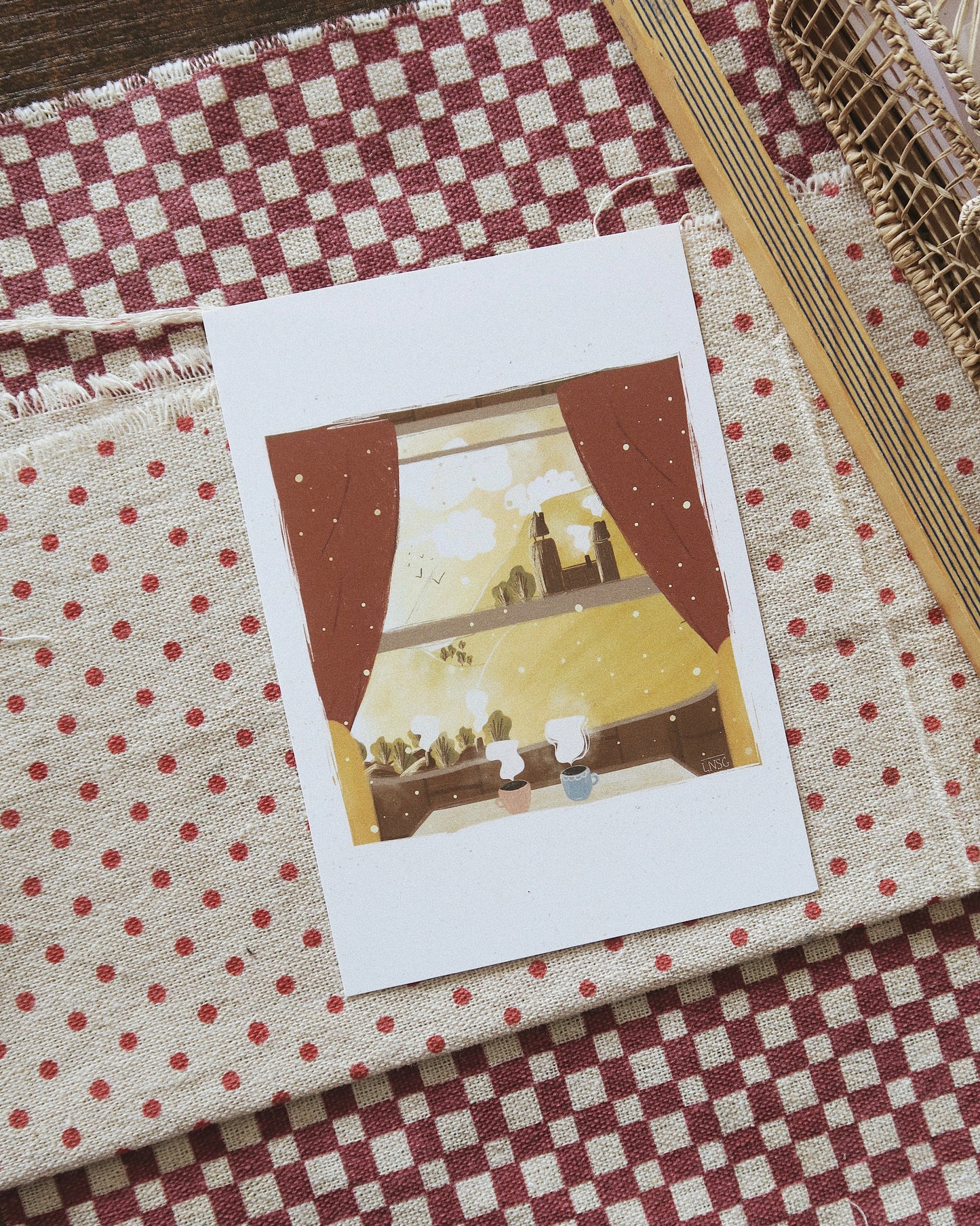 Carte postale “Souvenirs d’un voyage en train”