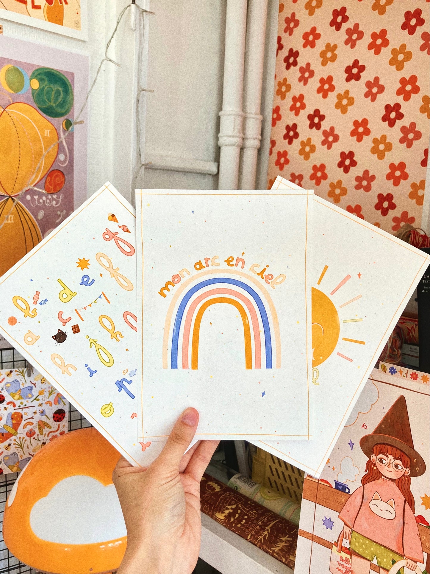 Lot de 3 illustrations pour chambre d'enfant