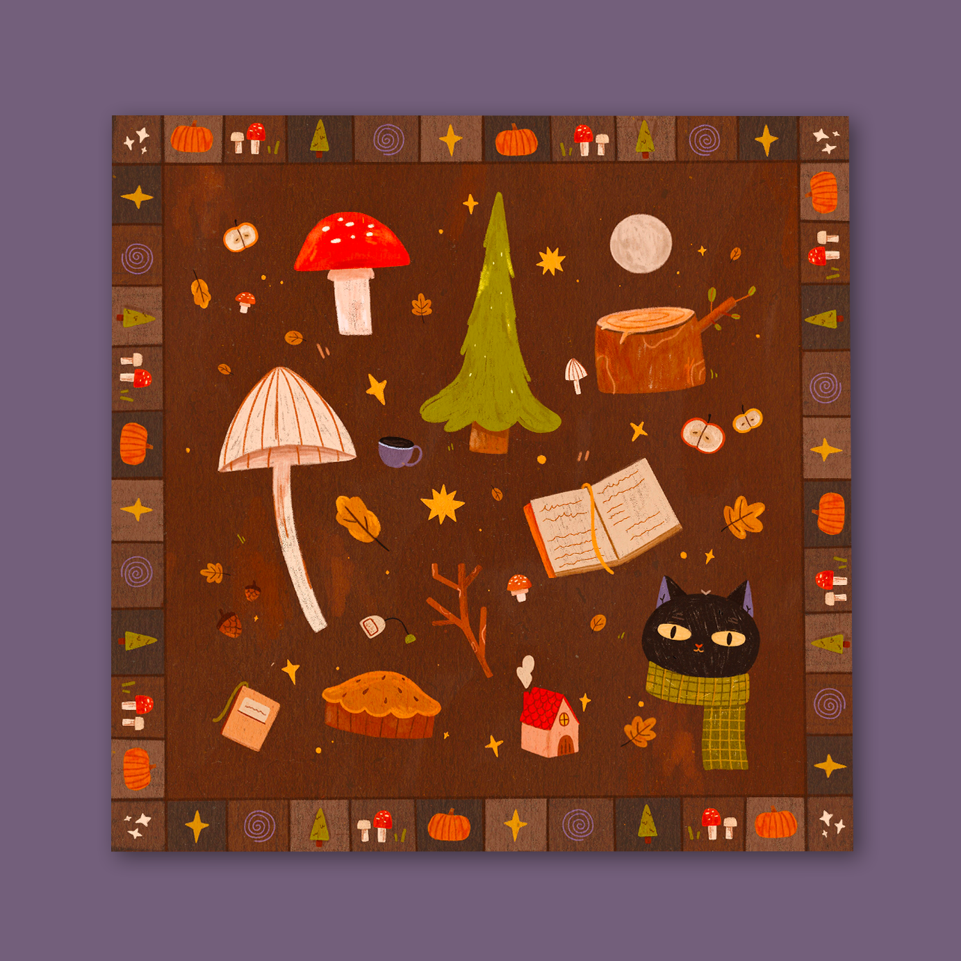 Illustration "Septembre en image" (A5, A4)