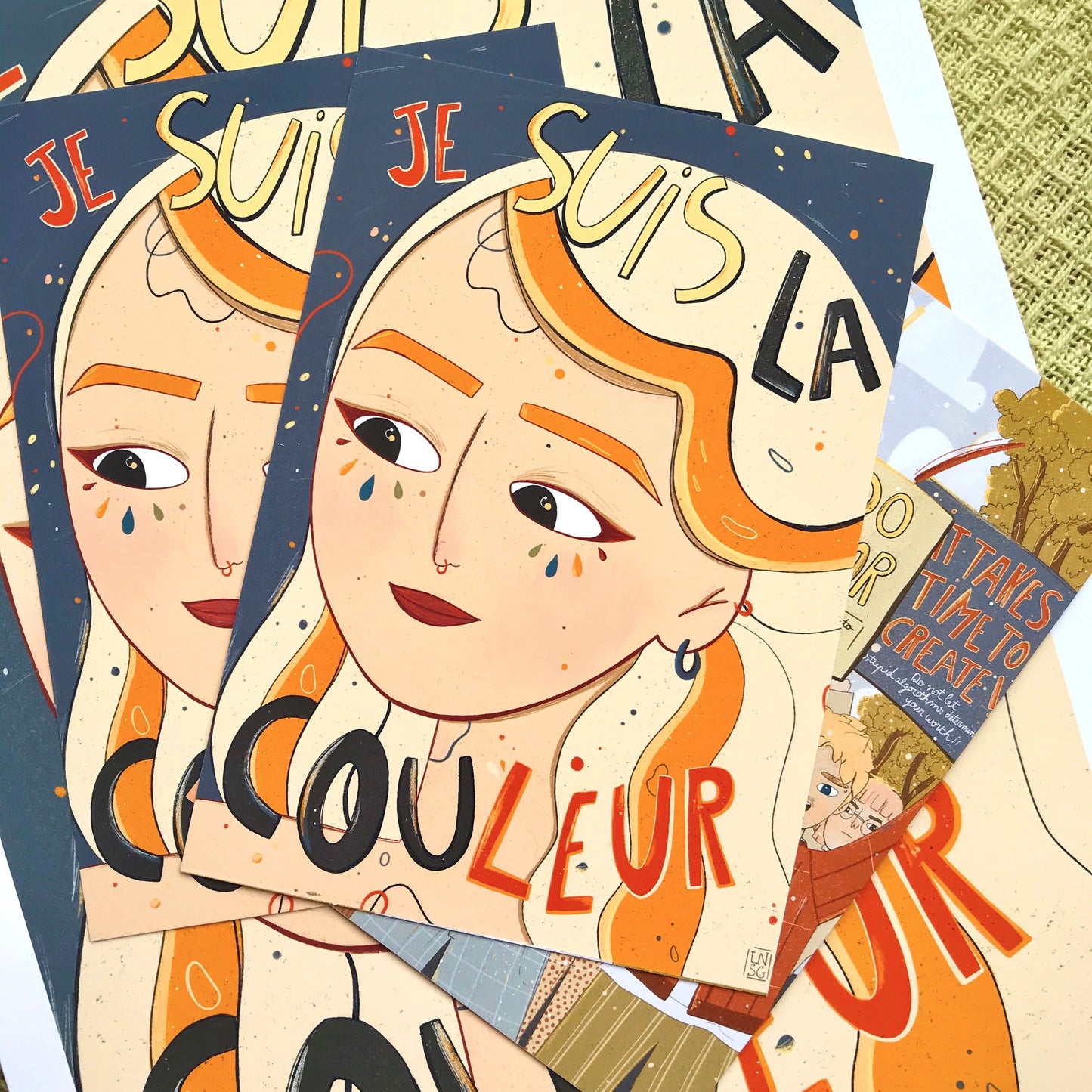Carte postale « Je suis la couleur »