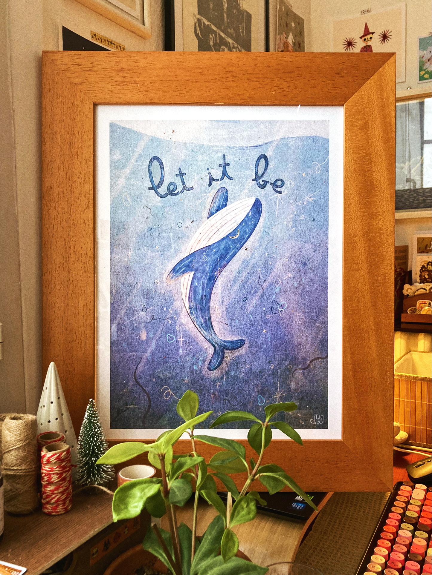 Illustration "Let it be" (A5, A4, A3)