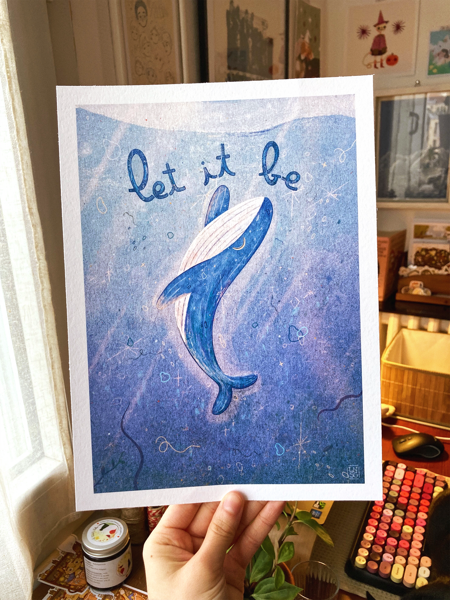 Illustration "Let it be" (A5, A4, A3)