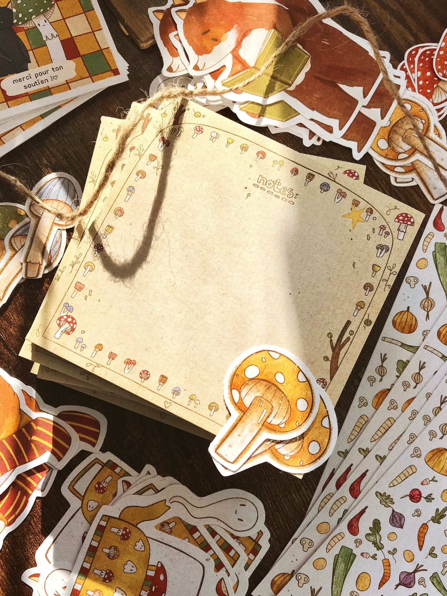 Bloc-notes champignons