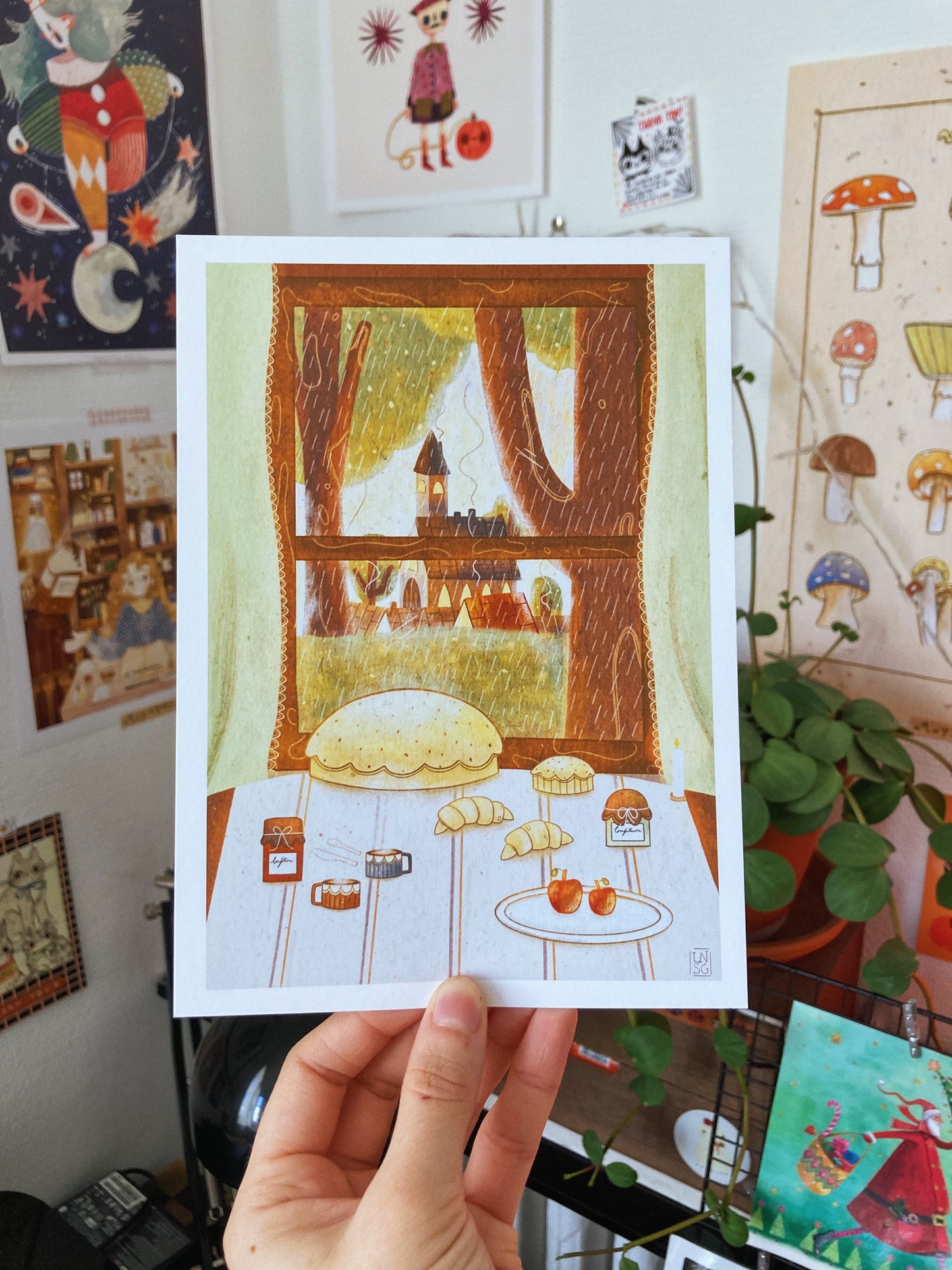 Illustration "La pluie" (A6 à A3)