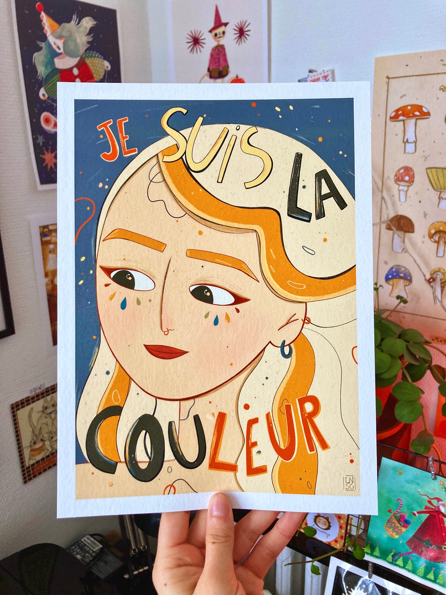Illustration “Je suis la couleur” (A5, A4, A3)