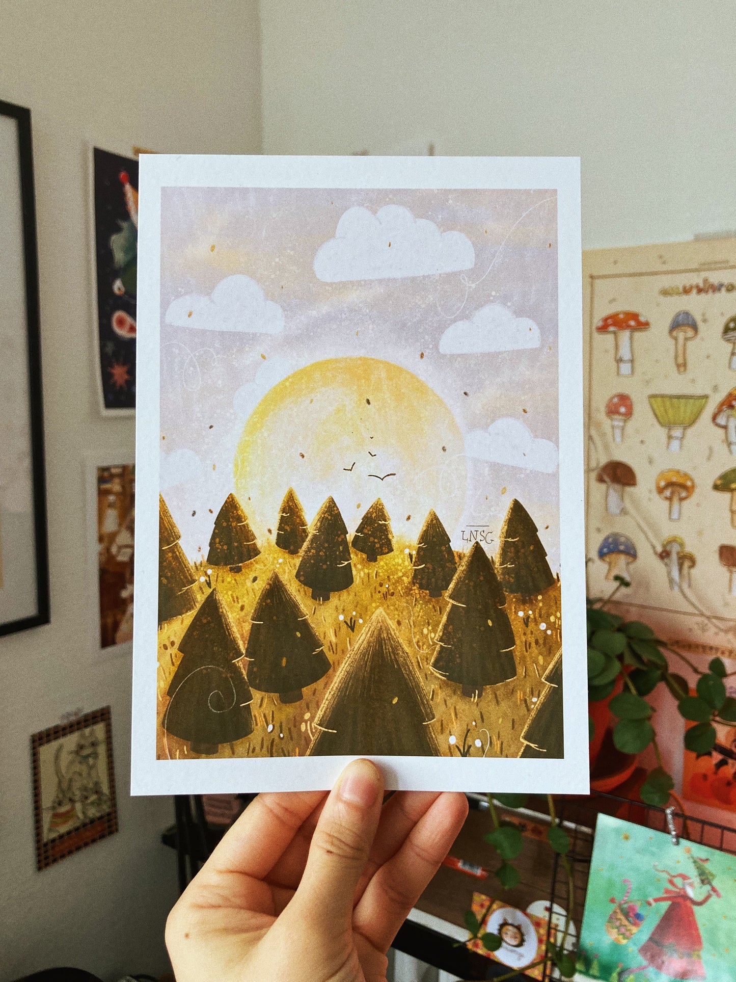 Illustration "Une soirée d'automne" (A5, A4)