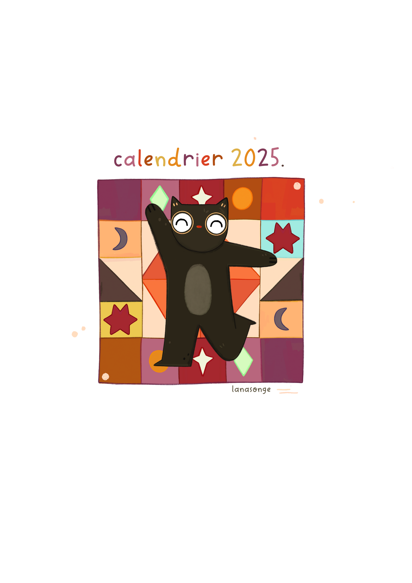 Calendrier 2025 (A3) - l'année de Polly (Stock limité)