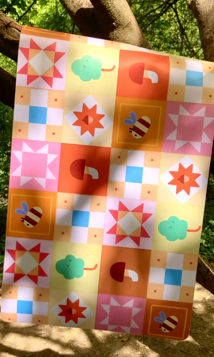 PRÉCOMMANDES - Tapis de bureau Patchwork printanier 🌷🐝