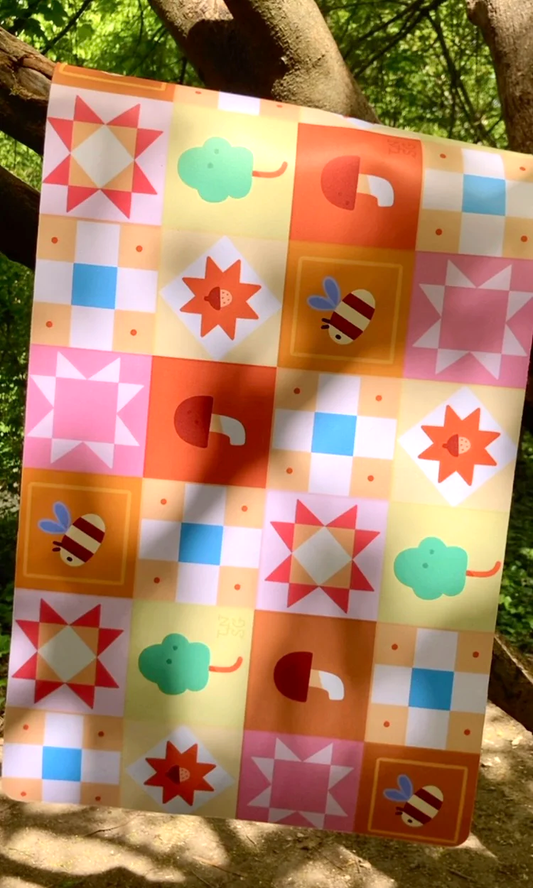 PRÉCOMMANDES - Tapis de bureau Patchwork printanier 🌷🐝