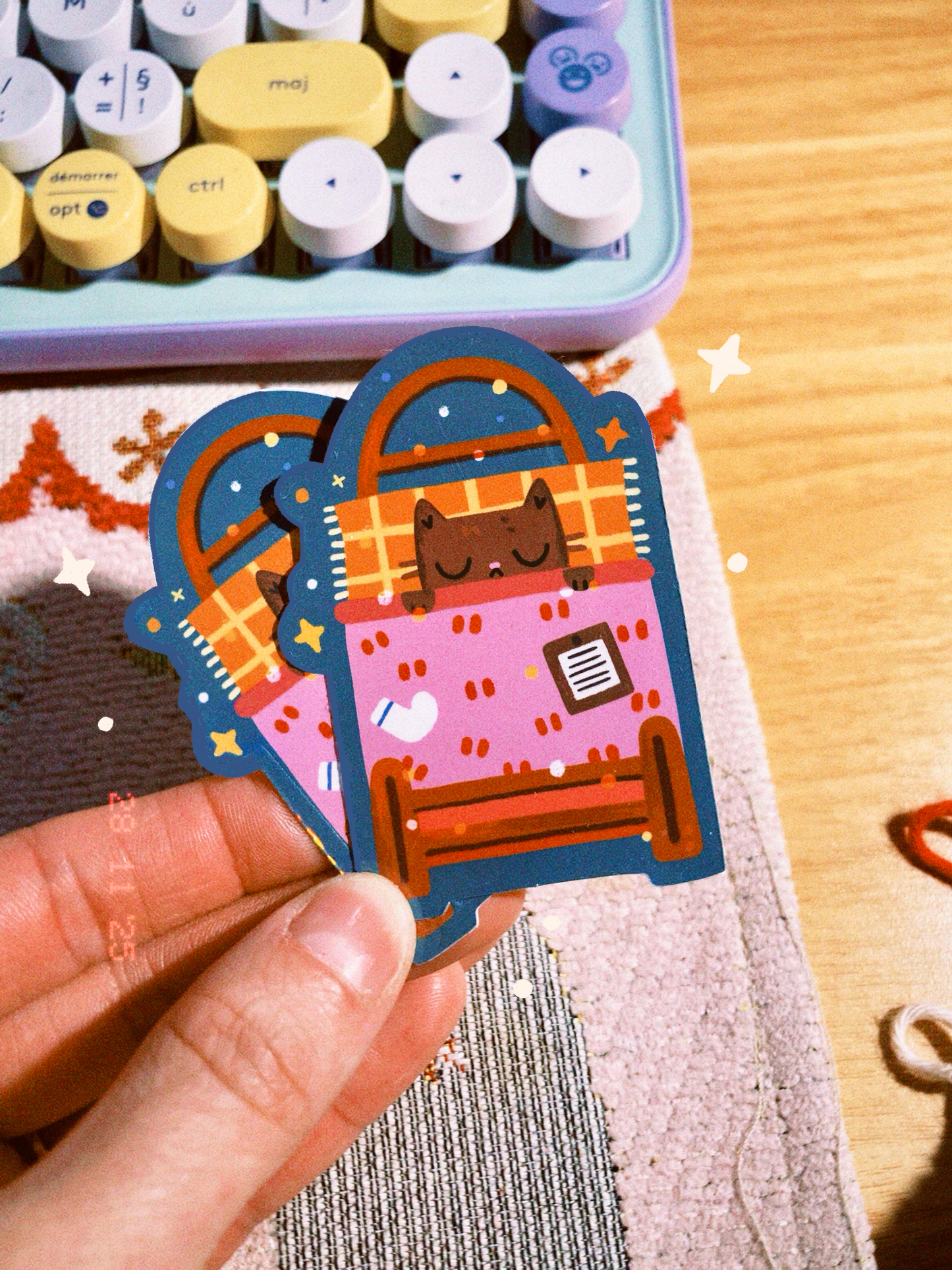 Sticker holographique "Slow down"