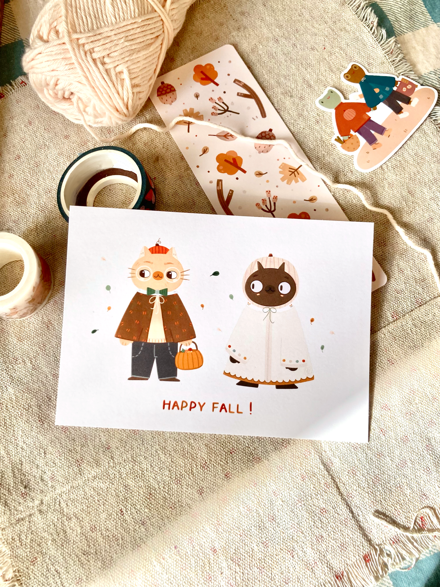 Illustration "Happy fall !" (A6, A5)