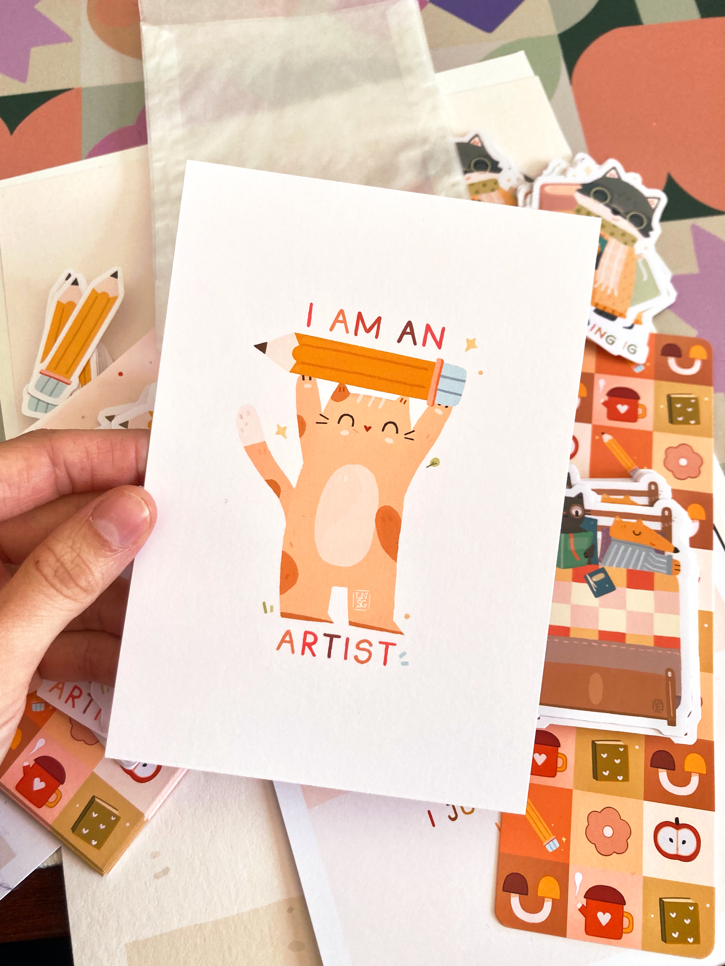 Illustration "I am an artist" (A6, A5)