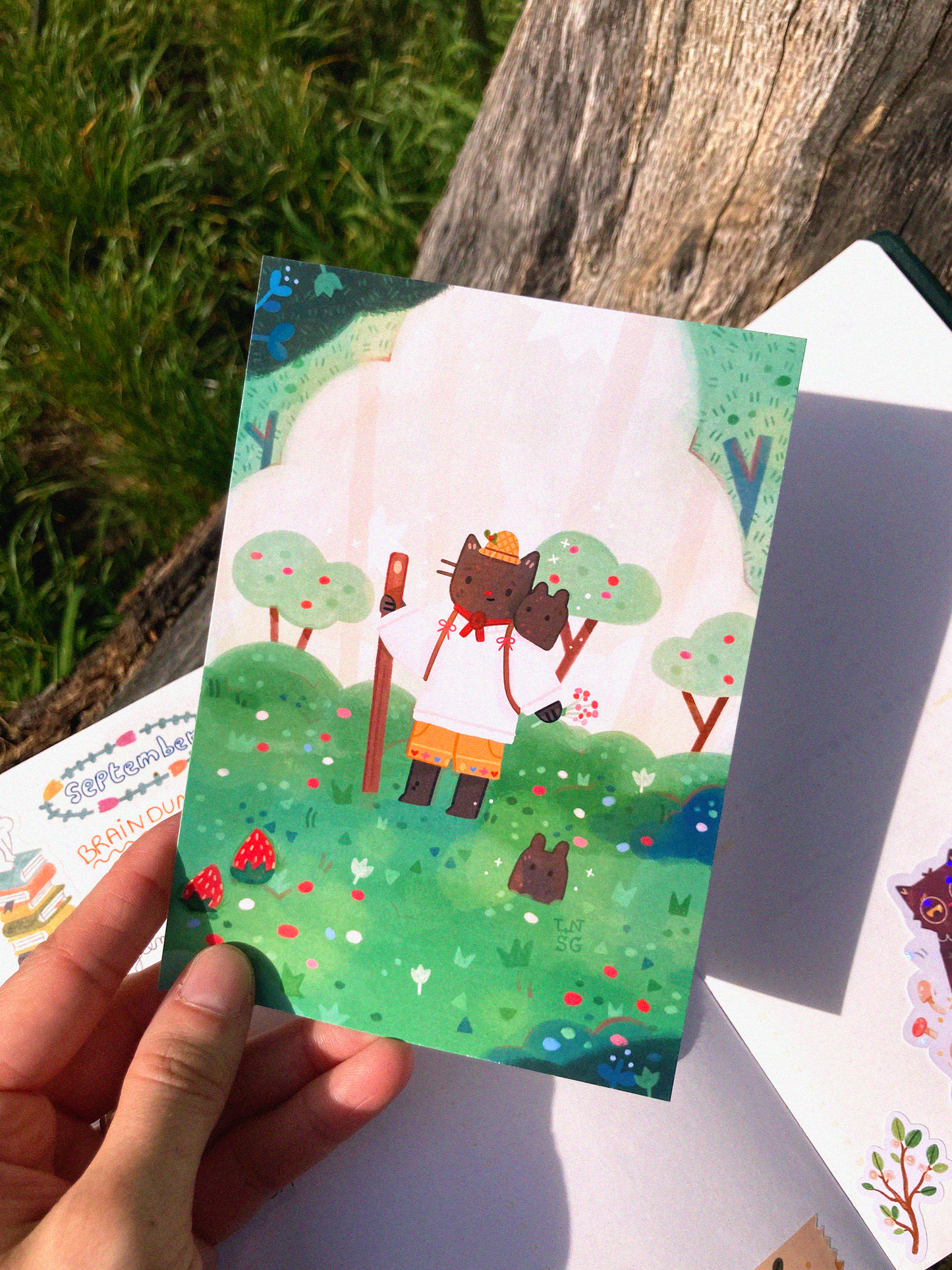 Illustration "A mystic walk" (A6, A5, A4)