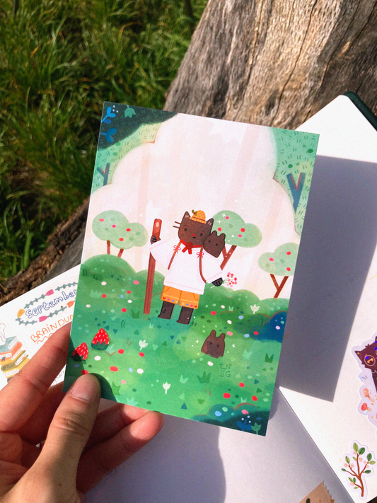 Illustration "A mystic walk" (A6, A5, A4)