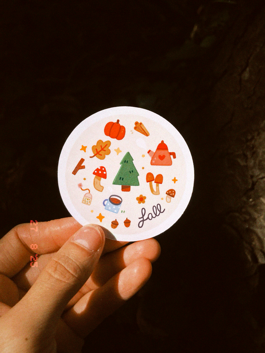 Sticker holographique "Fall"