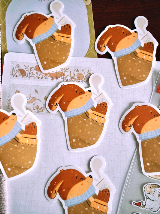 Sticker "Winter coffee"