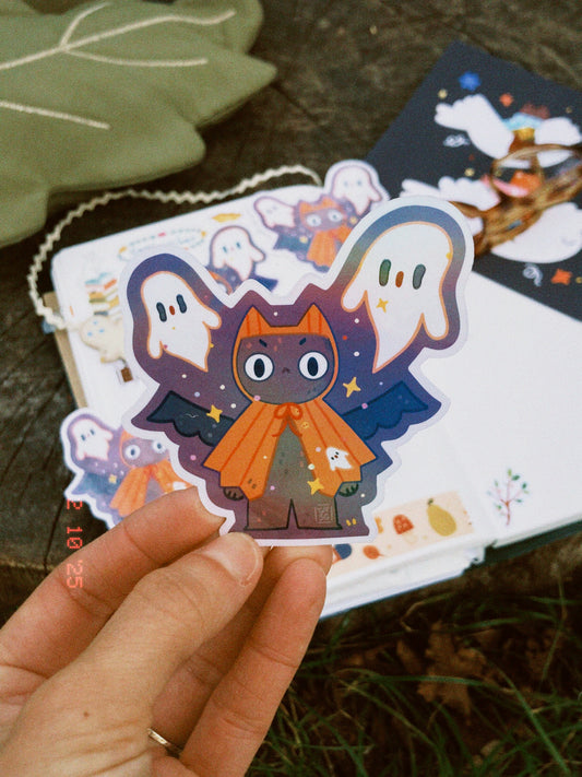 Sticker holographique "Chauve-Polly !"