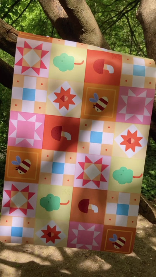 PRÉCOMMANDES - Tapis de bureau Patchwork printanier 🌷🐝