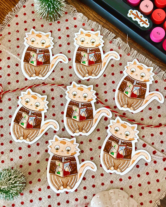 Sticker “Le chat de Noël”