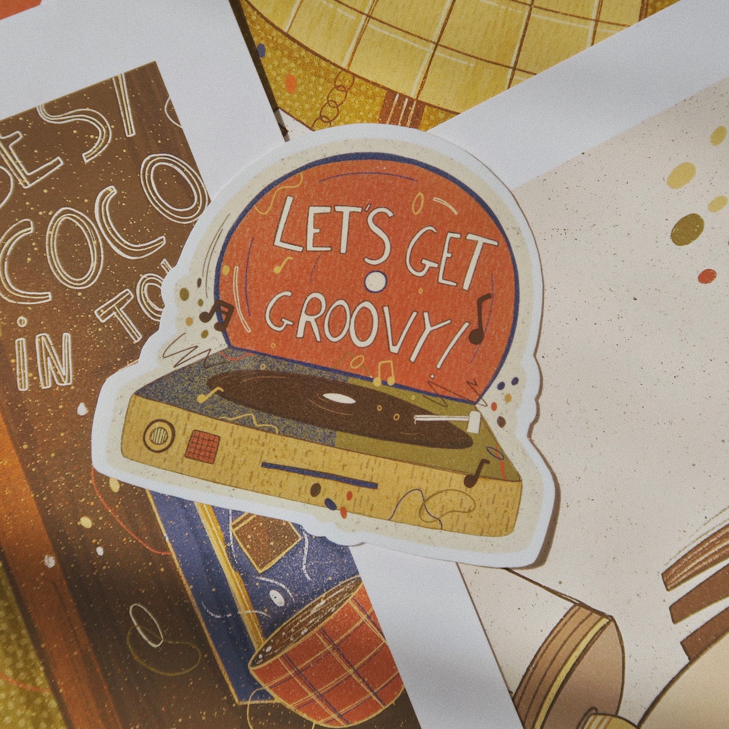 Sticker « Let’s get groovy ! »