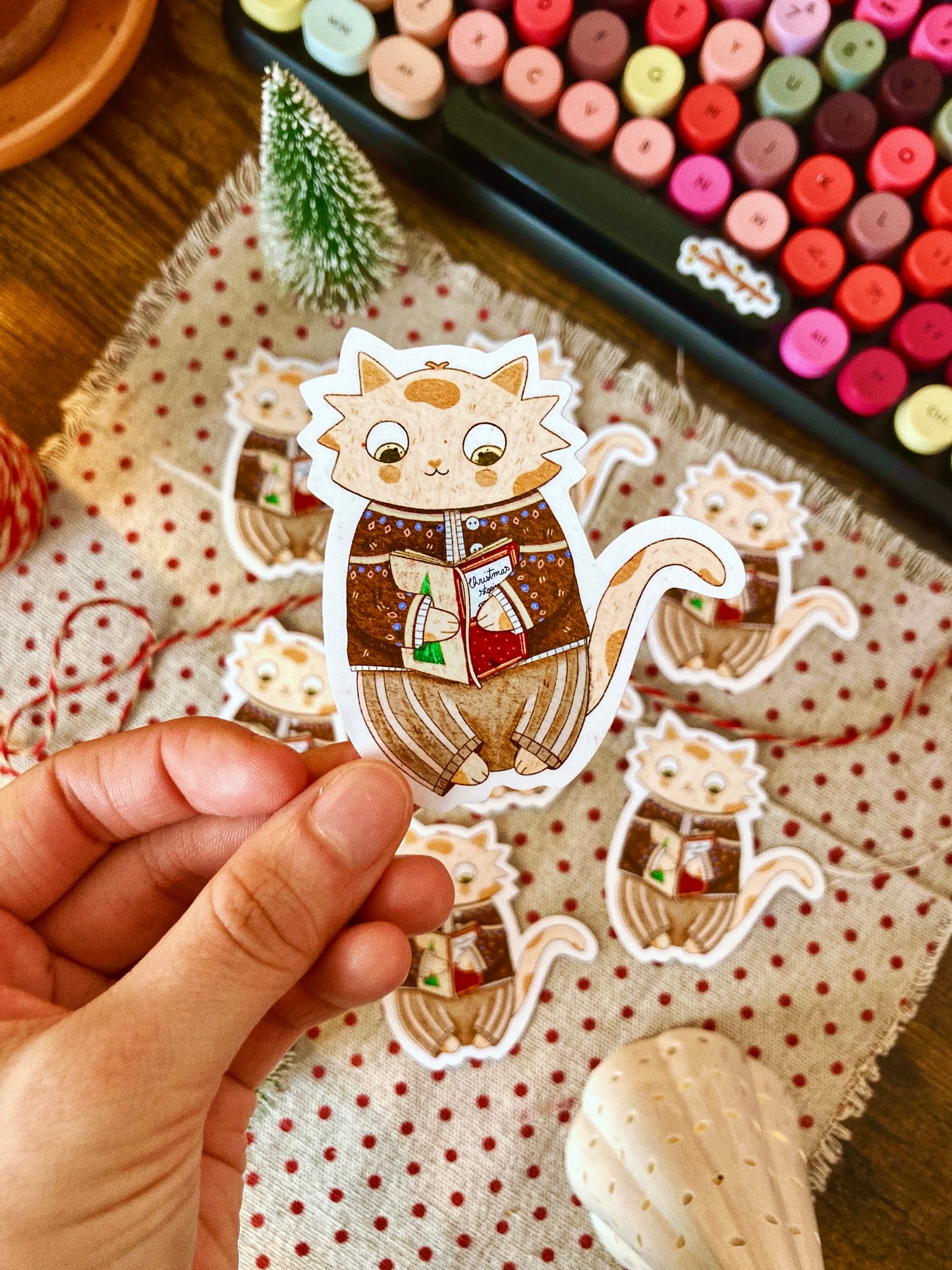Sticker “Le chat de Noël”