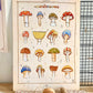 Illustration "Planche de champignons" (A6, A5, A4, A3)